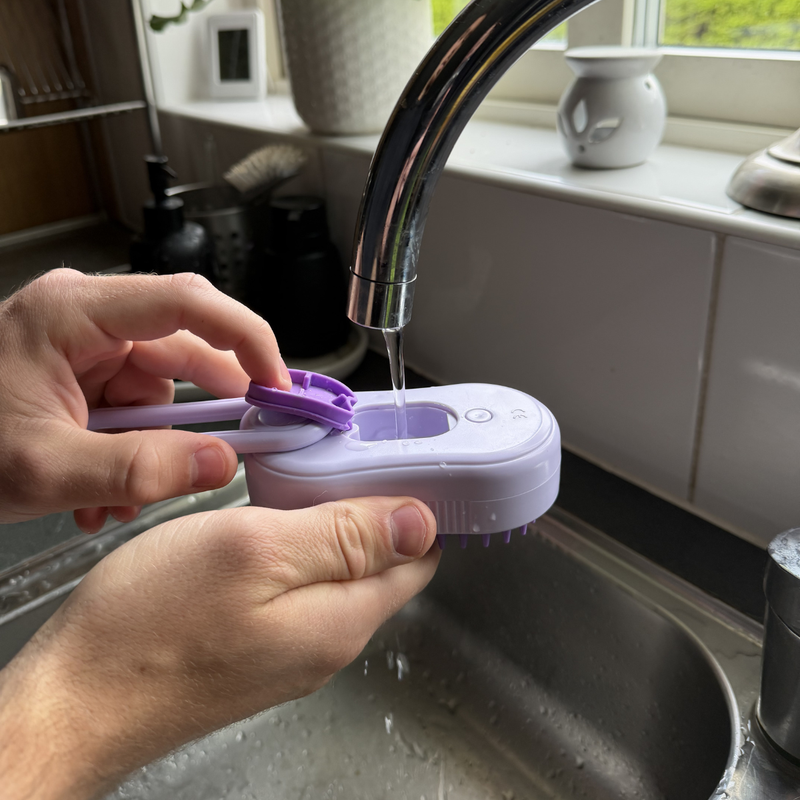 Fill with water
