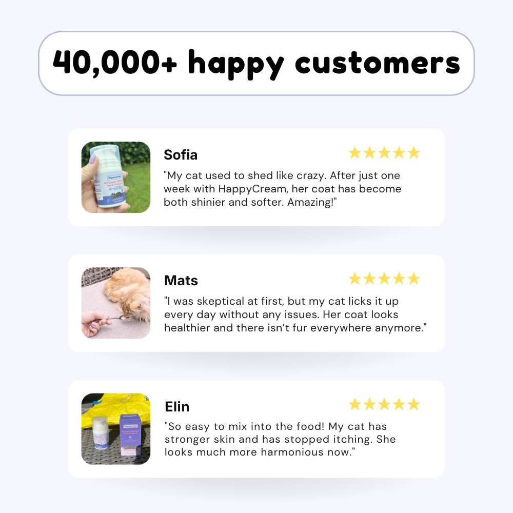 HappyCream – Tasty Omega-3 Cream for a Healthy Coat & Reduced Shedding