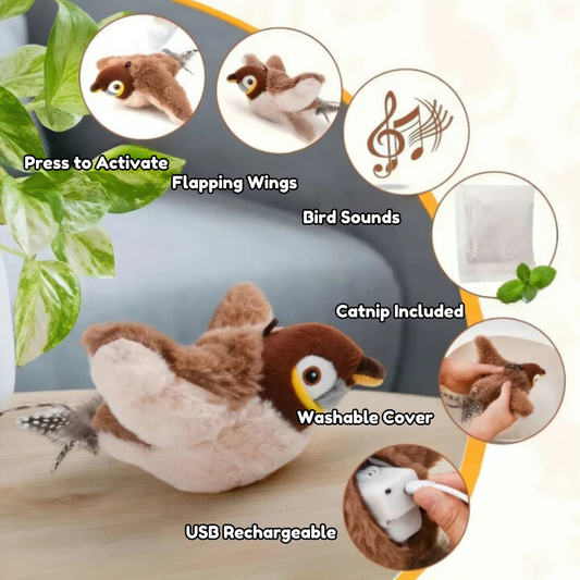 Flappy – Det sjoveste interaktive fuglelegetøj til katte