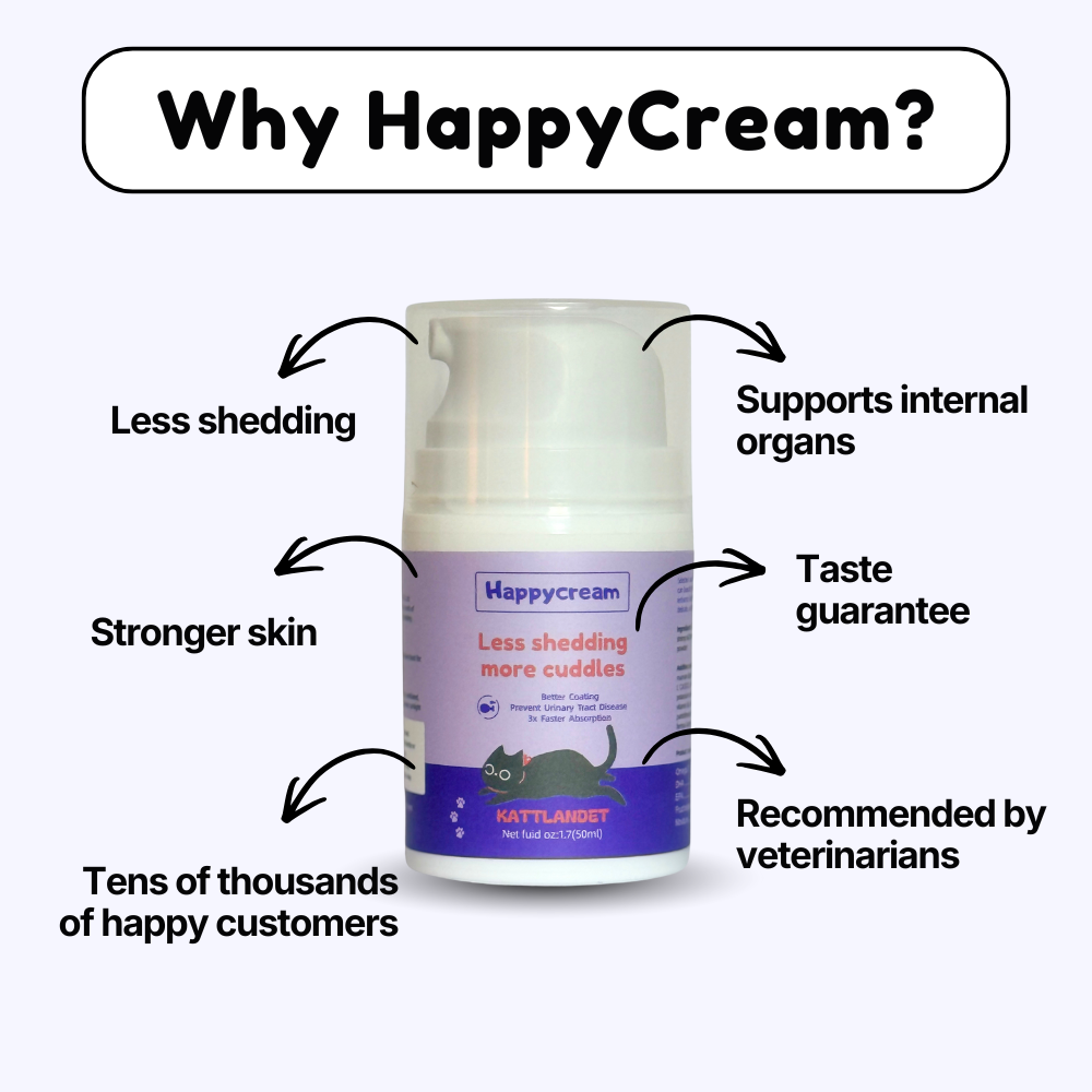 HappyCream – Tasty Omega-3 Cream for a Healthy Coat & Reduced Shedding
