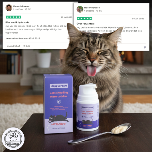 HappyCream – Velsmagende Omega-3 creme for en sund pels og reduceret affald